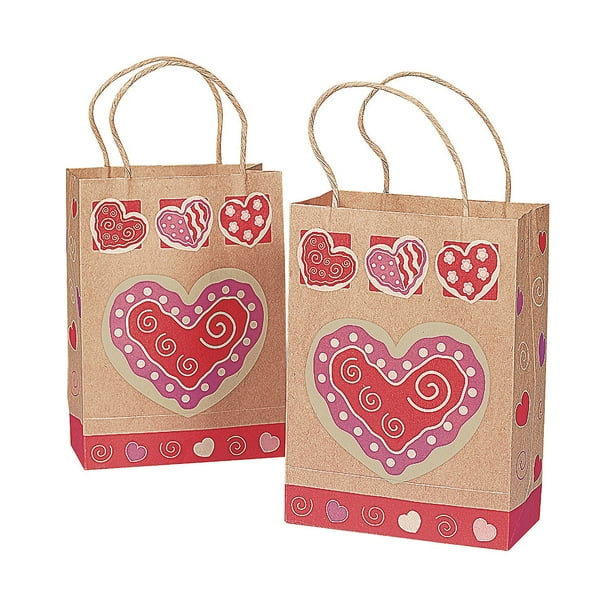 Fun Express Party Supplies Paper Treat Bags Valentine Paper Bags for Valentines Day 12 Pieces Bags Valentines Day Fun Express Party Supplies Paper Treat Bags Valentine Paper Bags for Valentines Day 12 Pieces Bags Valentines Day